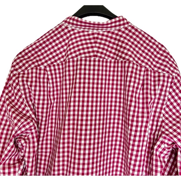 Charles Tyrwhitt Shirt Men XXL Weekend Classic Fit Red Checkered Preppy Casual - Picture 8 of 10